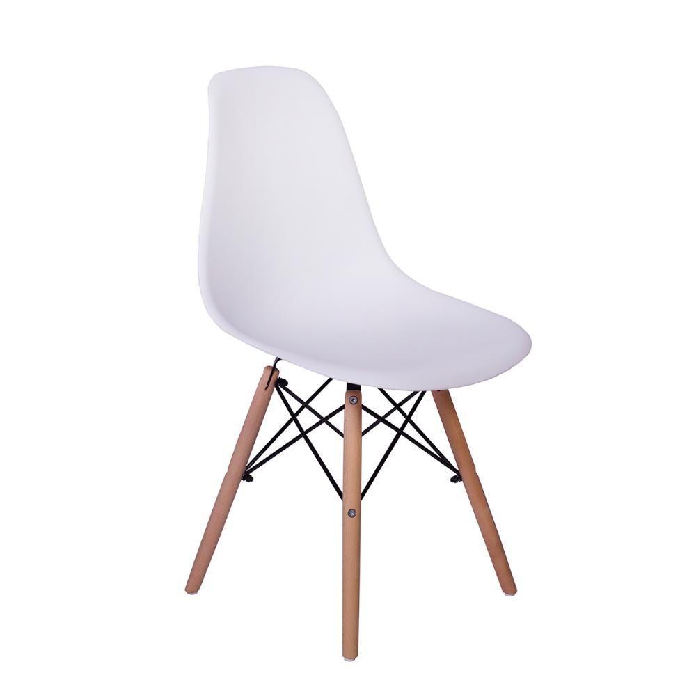Mesa Jantar Eiffel 100cm Branca e 02 Cadeiras Charles Eames - 3