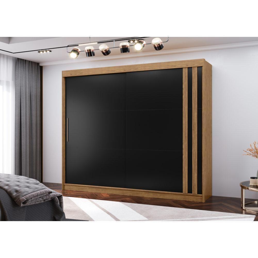 Guarda-roupa Casal 2 Portas 4 Gav 100% Mdf Mx Móveis Seul - 4