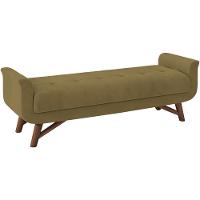 Puff Recamier 140 Cm Pes Madeira Leville Veludo Sl 945 Peer Sl 945 - 1