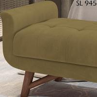 Puff Recamier 160 Cm Pes Madeira Leville Veludo Sl 945 Peer Sl 945 - 10