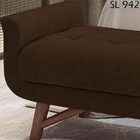 Puff Recamier 140 Cm Pes Madeira Leville Veludo Sl 942 Peer Sl 942 - 5