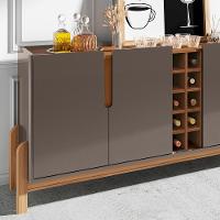 Buffet Aparador Com Adega 050520 Cinza Perola Cedro - 5