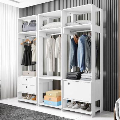 Guarda Roupas Francia Branco Com Porta E Gaveta