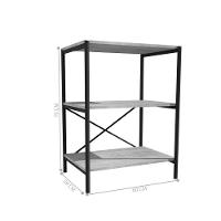 Sapateira Multiuso Industrial Neres Preto Com 3 Prateleiras - 3