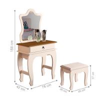 Penteadeira Infantil Laila Com Banqueta Pérola Nature - 5