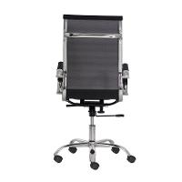 2 Cadeiras Escritório Mesh Presidente Preta Base Giratória - 3