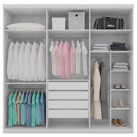 Roupeiro Gold 6 Portas Branco - 5