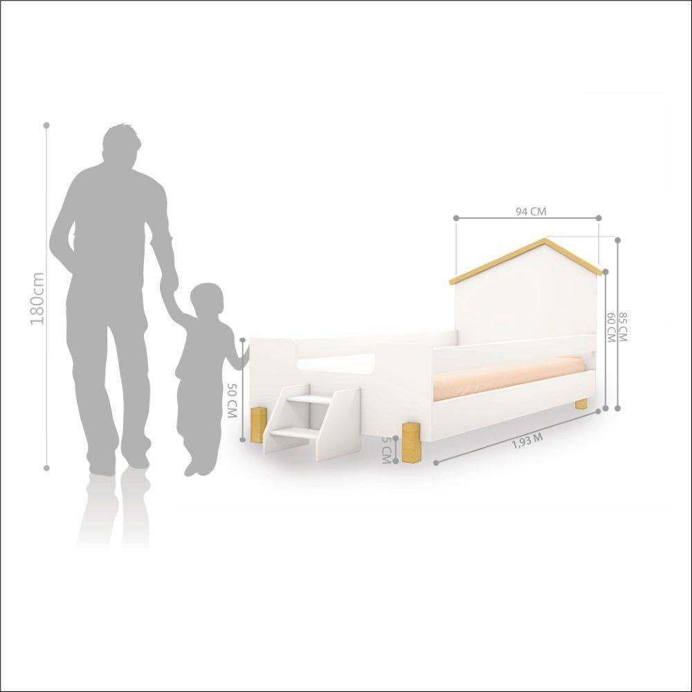 Cama Rodrigues Solteiro Branco/ Com Colchão - 3