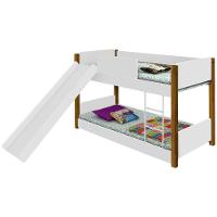 Beliche Infantil Branco E Mel Com Escorregador - 5