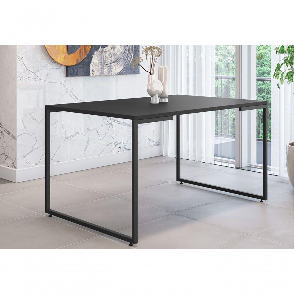 Conjunto Armário E Mesa Cassia Preto - 7