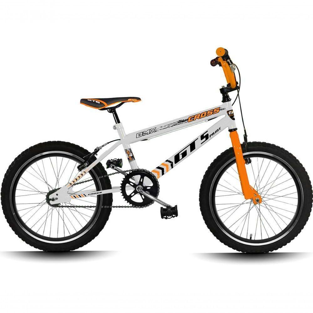 Bicicleta Aro 20 Gt Sprint Cross Infantil Freio V-brake Aro Aero Branco+laranja - 3