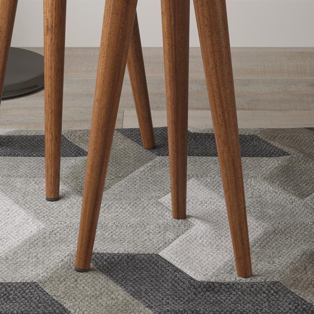 Conjunto 2 Mesas Apoio E Lateral Slim Patrimar Off White - 3