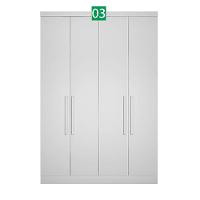 Guarda-roupa Em Mdf Com 9 Portas E 6 Gavetas Branco - 3