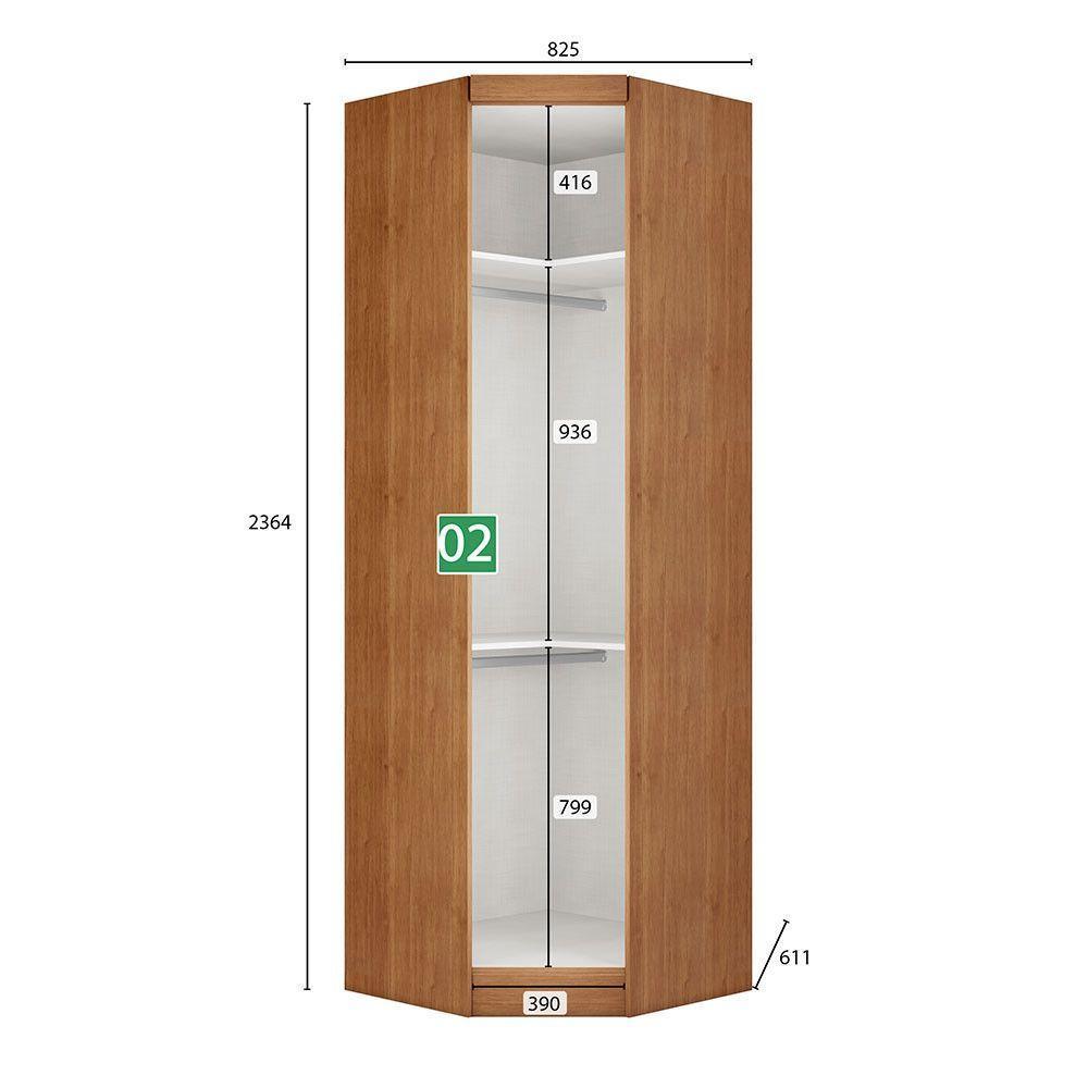 Guarda-roupa Em Mdf Com 9 Portas E 6 Gavetas Cumaru - 4