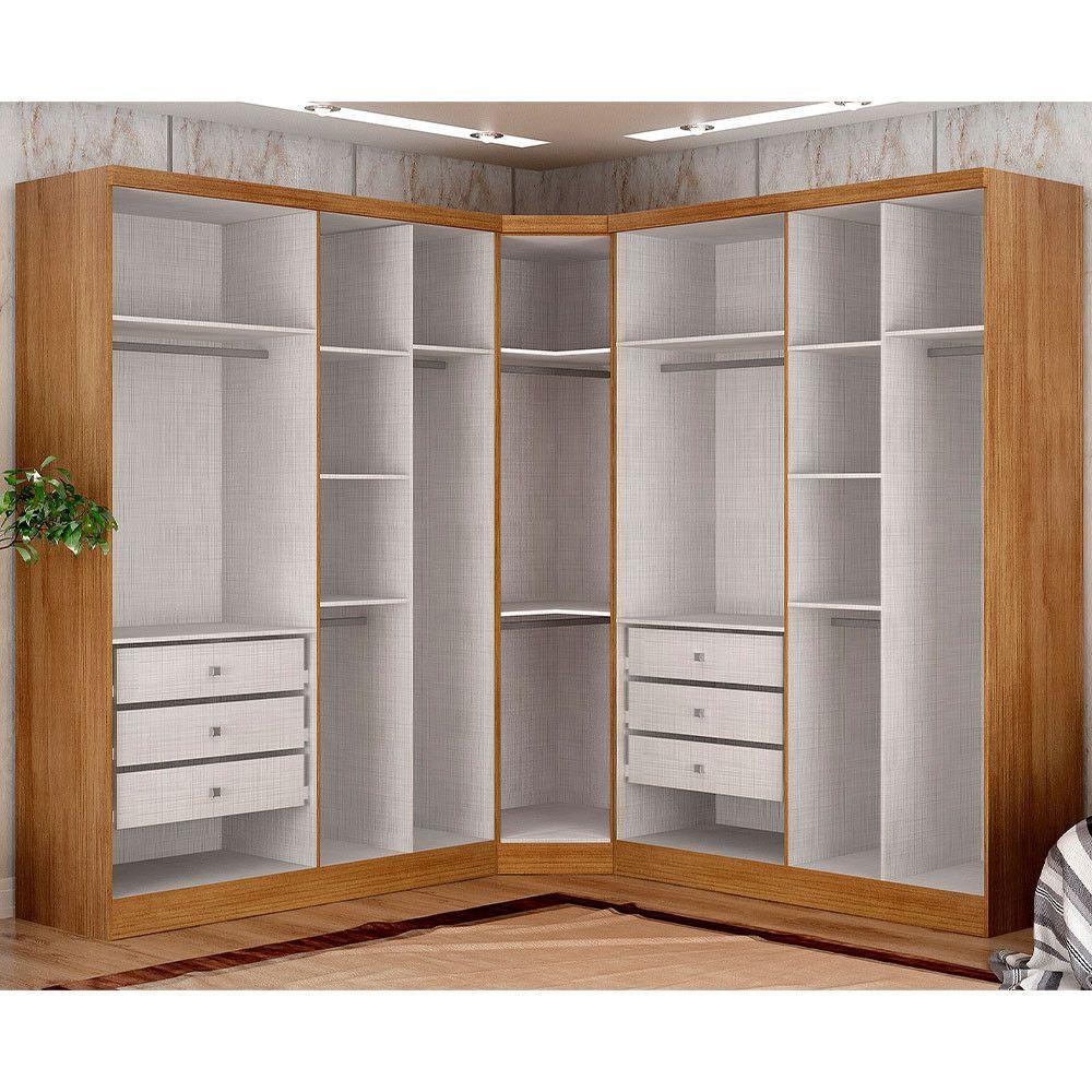 Guarda-roupa Em Mdf Com 9 Portas E 6 Gavetas Cumaru - 9