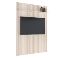 Painel Para Tv Até 55 Polegadas Ripado Com Prateleira Arbo 1,35x2,40m Off White Edn Off White - 1
