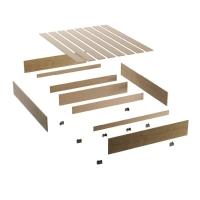 Cama Box Casal Desmontável Colchão Molas Ensacadas Com Euro In New York 138x188x57cm Marrom / Branco / Cedro Gazin – Suporta Até 120kg Por Pessoa - 6