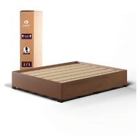 Cama Box Casal Desmontável Colchão Molas Ensacadas Com Euro In New York 138x188x57cm Marrom / Branco / Cedro Gazin – Suporta Até 120kg Por Pessoa - 7