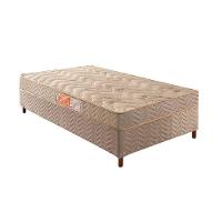Cama Box Solteiro: Colchão Espuma Paropas D33 Pasquale + Base CRC Suede Clean(88x188) - 1