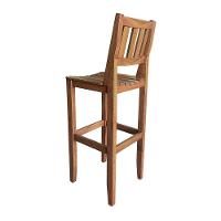 Kit Com 3 Banquetas Madeira Maciça Mineira Para Area Externa Malbec - Cor: Marrom - 5