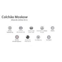 Cama Box Queen: Colchão Molas Herval Maxspring Moskow + Base CRC Suede Clean(158x198) - 3