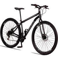 Bicicleta 29 Raider Sport Aço 21 Marchas Freio A Disco Preto+cinza - 1