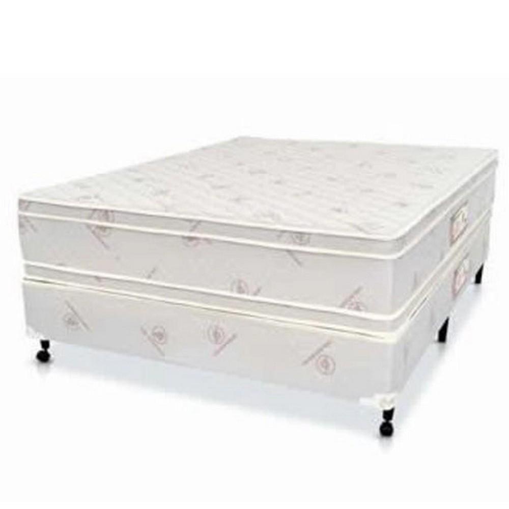 Cama Box + Colchão Castor Casal Hotel Collection Fire Retardant Double Face Pocket 138x188x60cm - 1