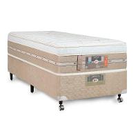 Cama Box + Colchão Castor Solteiro Silver Star Air One Face Pocket 88x188x59cm - 1