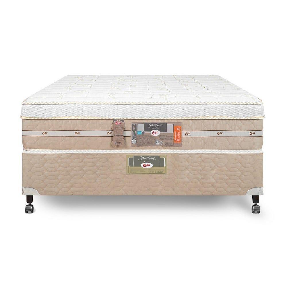 Cama Box + Colchão Castor Casal Silver Star Air One Face Pocket 138x188x59cm - 4