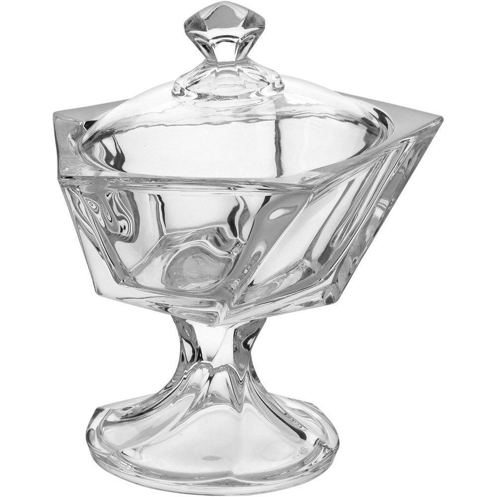 Oasis Potiche 24X20X20Cm Vidro Transp Com Tampa - 1