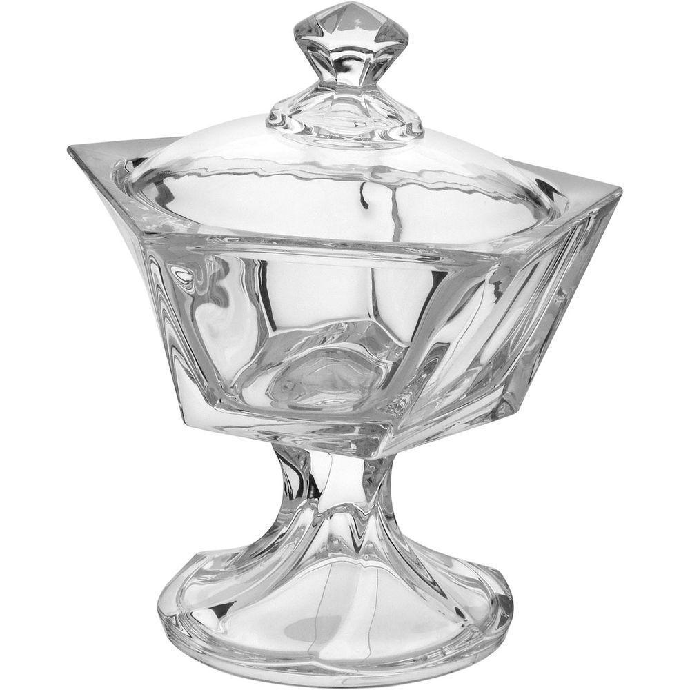 Oasis Potiche 24X20X20Cm Vidro Transp Com Tampa - 4