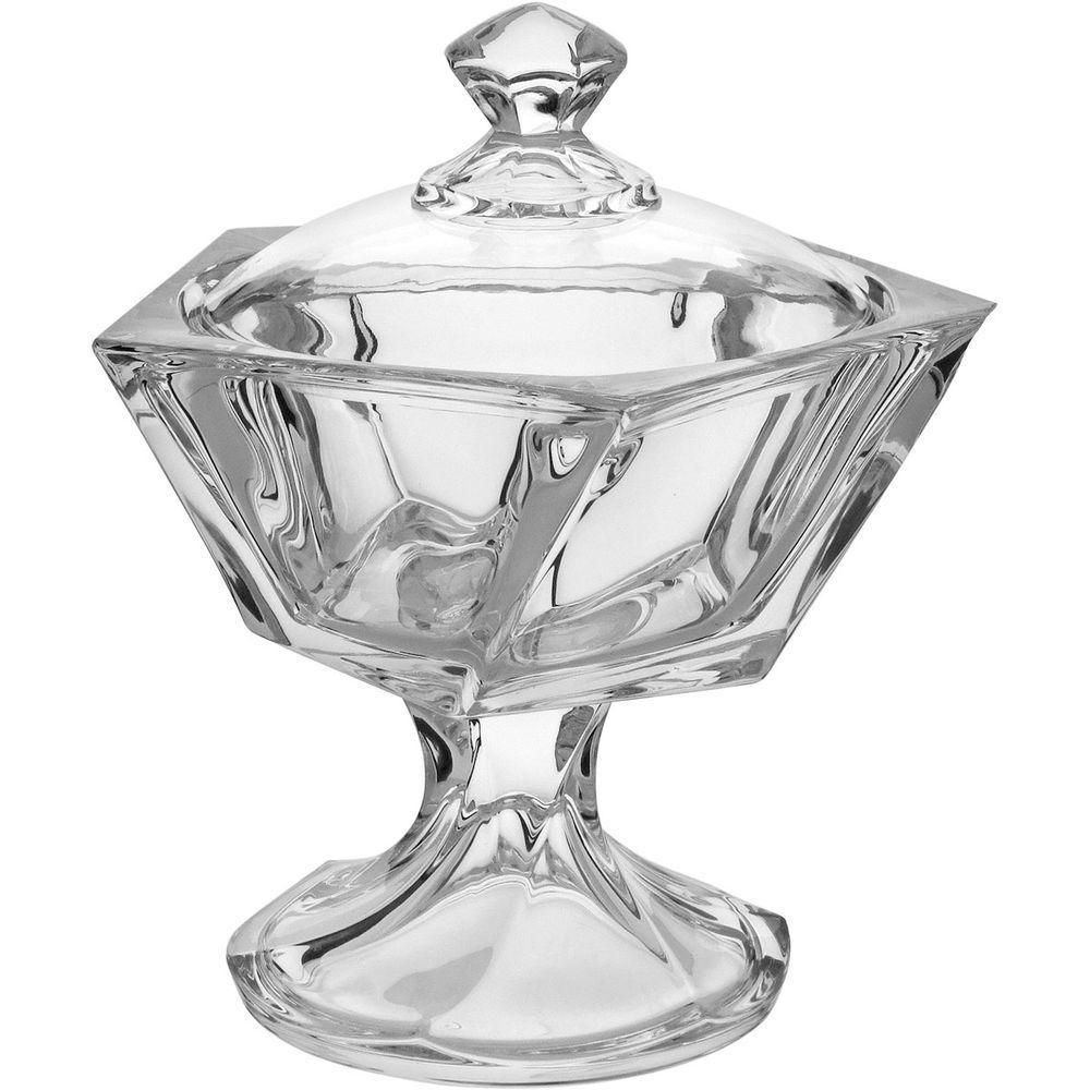 Oasis Potiche 24X20X20Cm Vidro Transp Com Tampa - 5