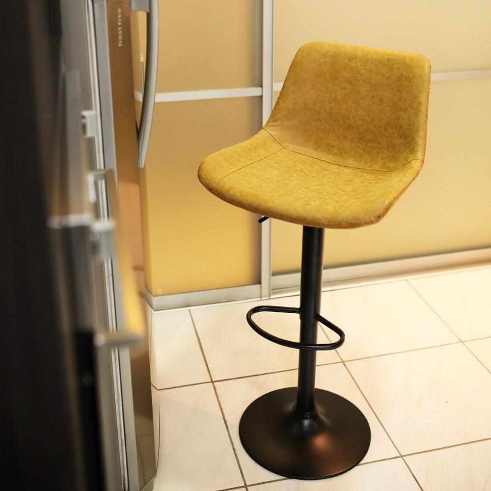 Kit 3 Banquetas Estofadas c/encosto p/Cozinha Gir.Caramelo - 2