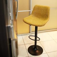 Kit 3 Banquetas Estofadas c/encosto p/Cozinha Gir.Caramelo - 2