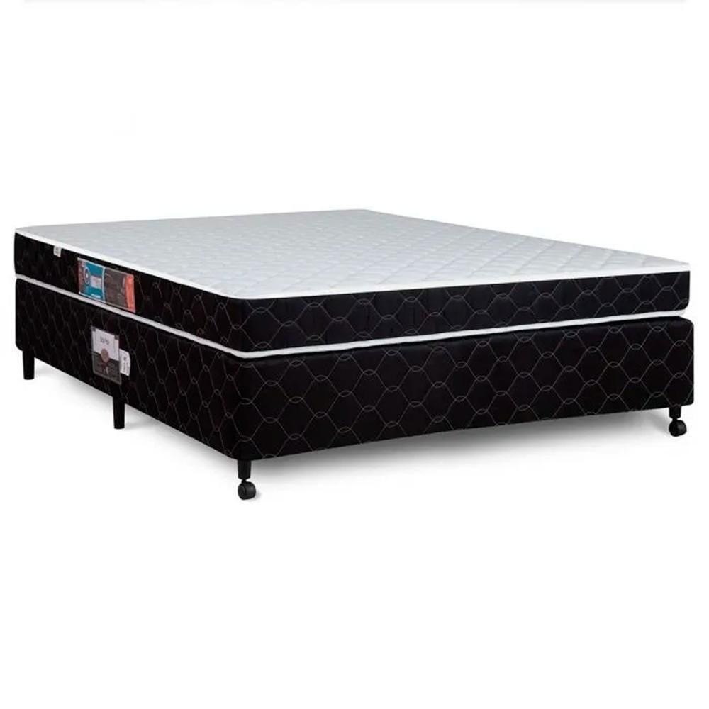 Cama Box + Colchão Castor Casal Montblanc Double Face D33 138x188x42cm - 1