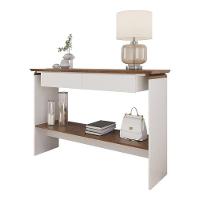 Aparador Buffet Charles Com 2 Gavetas 136 Cm Branco/naturale Branco/naturale - 1