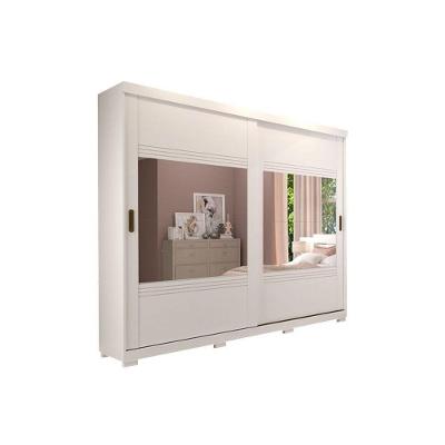 Guarda Roupa Casal Blumenau 2 Portas de Correr 4 Gavetas Branco Panan Móveis