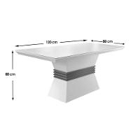 Sala de Jantar Completa Ágata c/ Tampo Madeirado Canto Reto 120cm + 4 Cadeiras Imperatriz Imbuia/Chocolate Capuccino - Rufato - 9