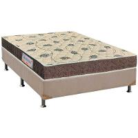 Cama Box Casal: Colchão Espuma D33 Orthoflex /Ep Matera + Base Crc Suede Clean(138X188) - 1