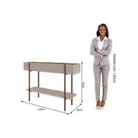 Aparador De Sala Jantar Aparador Cimol Lira 1 Prateleira Off White/nature - Cimol - 2