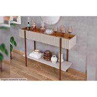 Aparador De Sala Jantar Aparador Cimol Lira 1 Prateleira Off White/nature - Cimol - 3