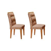 Sala de Jantar Completa 120Cm + 4 Cadeiras Imbuia Veludo Creme - 6