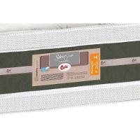 Cama Box Baú Casal: Colchão Molas Bonnel Castor Silver Star Air + Base CRC Suede Gray(138x188)