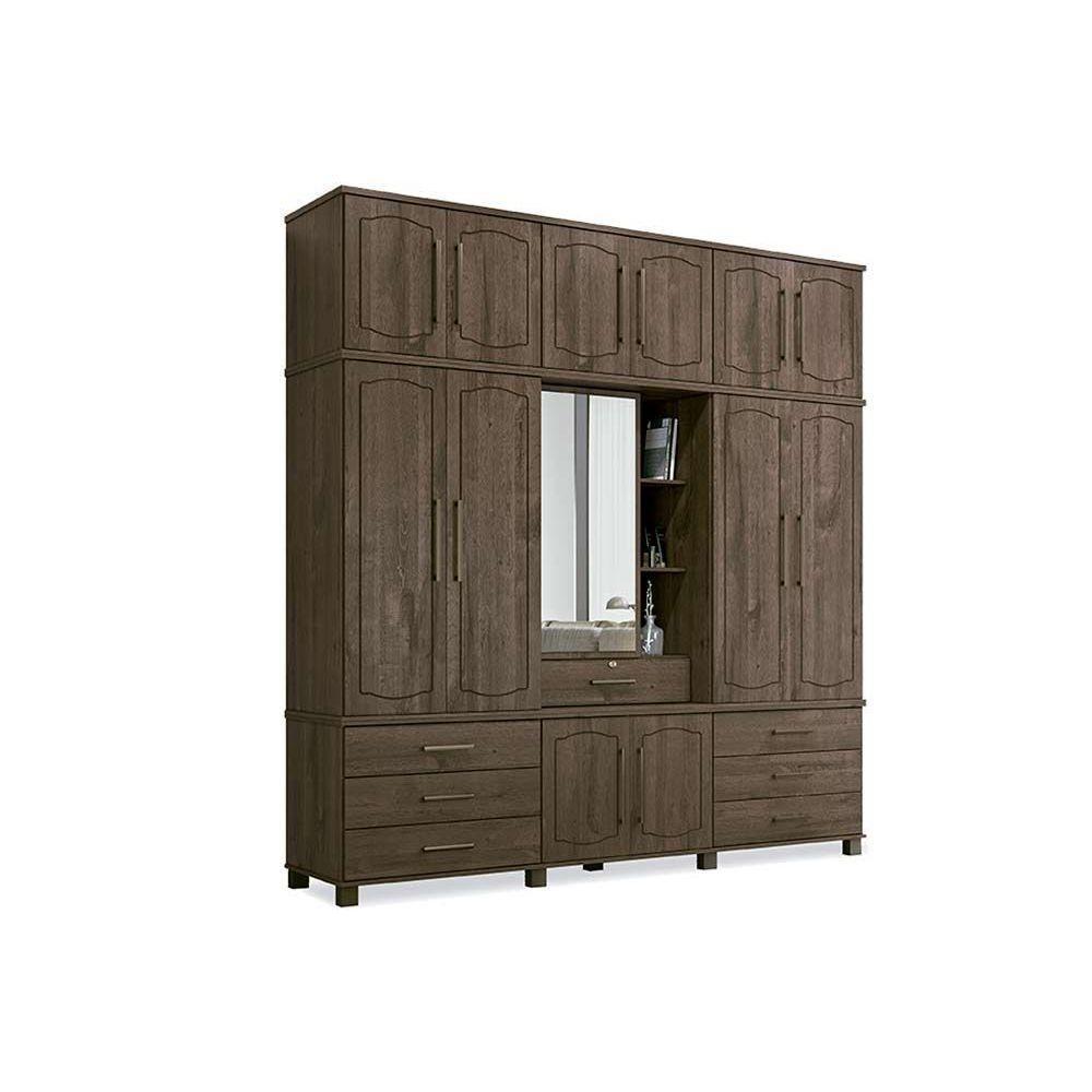 Guarda Roupa 3 Portas 1 e 7 Gavetas Londres Capelinha Atacama - Santos Andirá - 2