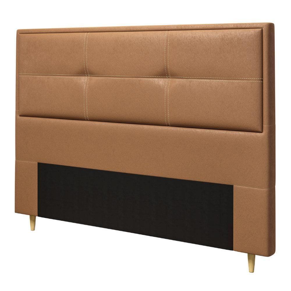 Cabeceira Queen Estofada Tecido Sintético Dobuê Monte Carlo - 4