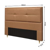 Cabeceira Queen Estofada Tecido Sintético Dobuê Monte Carlo - 3