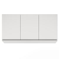 Armário Aéreo Virgínia E Balcão Para Pia Com Tampo 120cm Arizona Branco - Lumil - 2