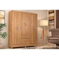 Guarda Roupa 6 Portas  e 2 Gavetas Flash II Amêndola - Demóbile - 1