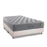 Cama Box Casal: Colchão Molas Ensacadas Anjos MasterPocket Soft Dream + Base CRC Courano White(138x188) - 1