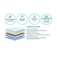 Cama Box Queen: Colchão Molas Masterpocket Ensacadas Polar Jasmim + Base Crc Rústico Bege(158X198)